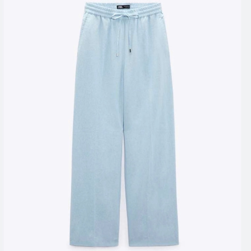 Light Blue Linen Pants